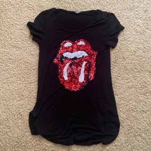 Rolling Stones sequin t shirt